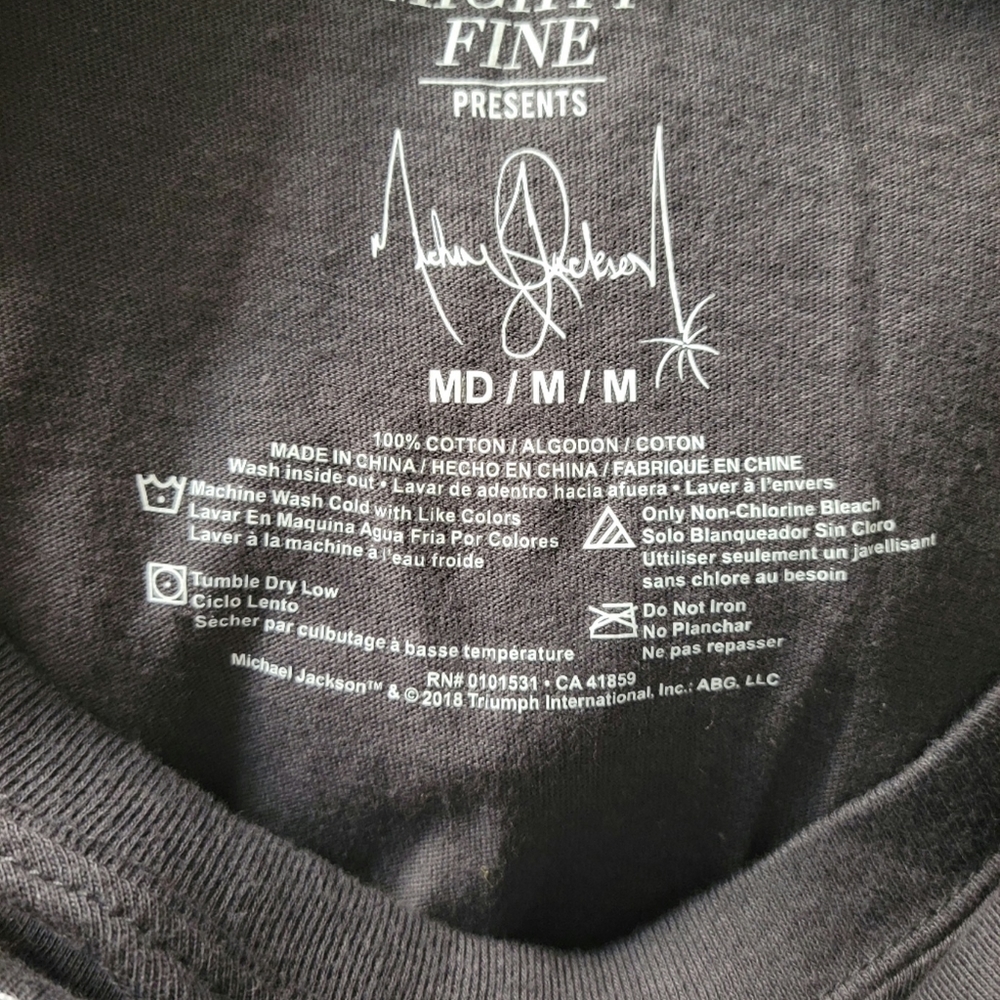 Michael Jackson Cotton T-shirt...RARE Collectible! - Picture 2 of 2